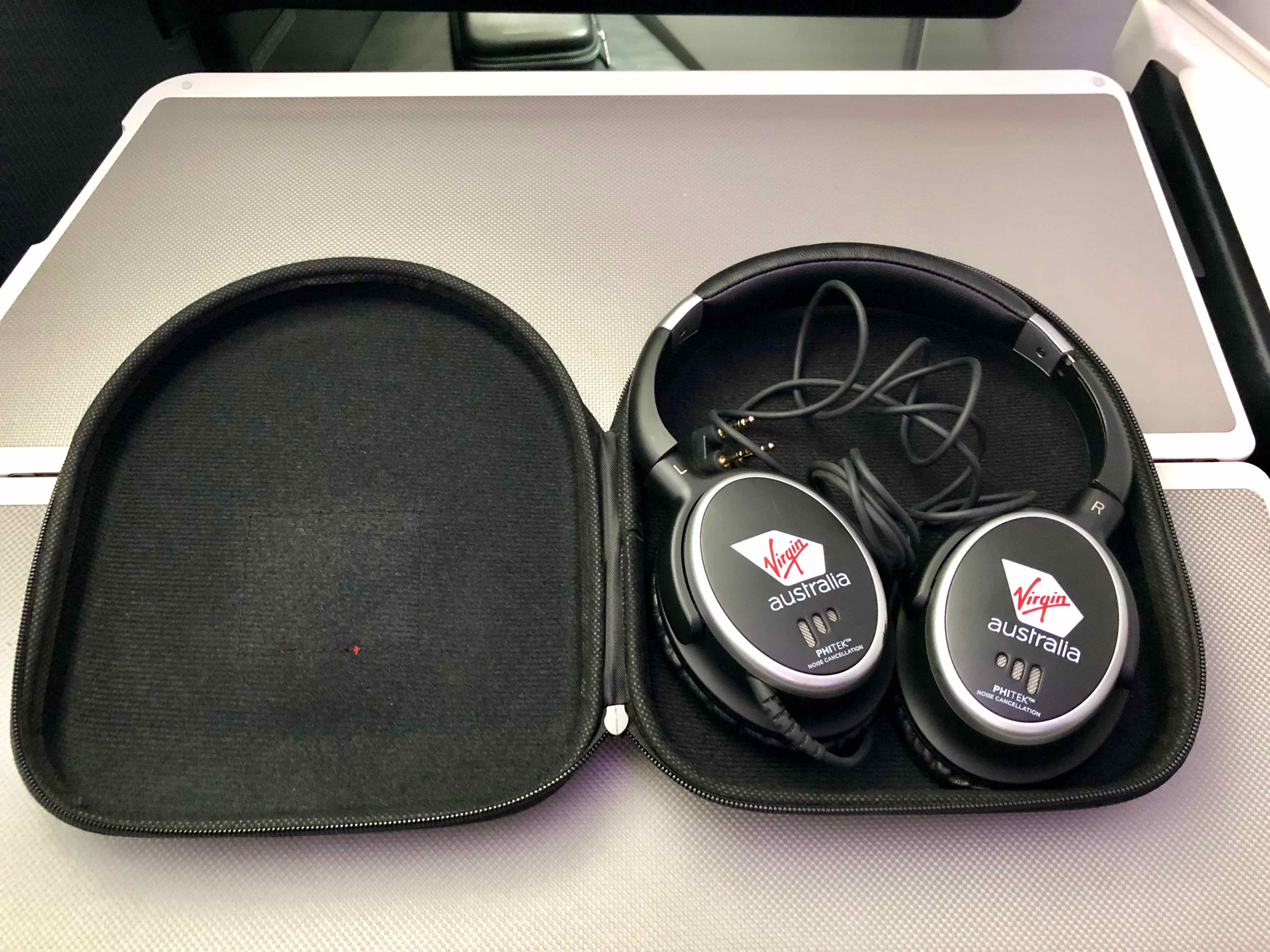 Virgin Australia A330 Business Class headphones