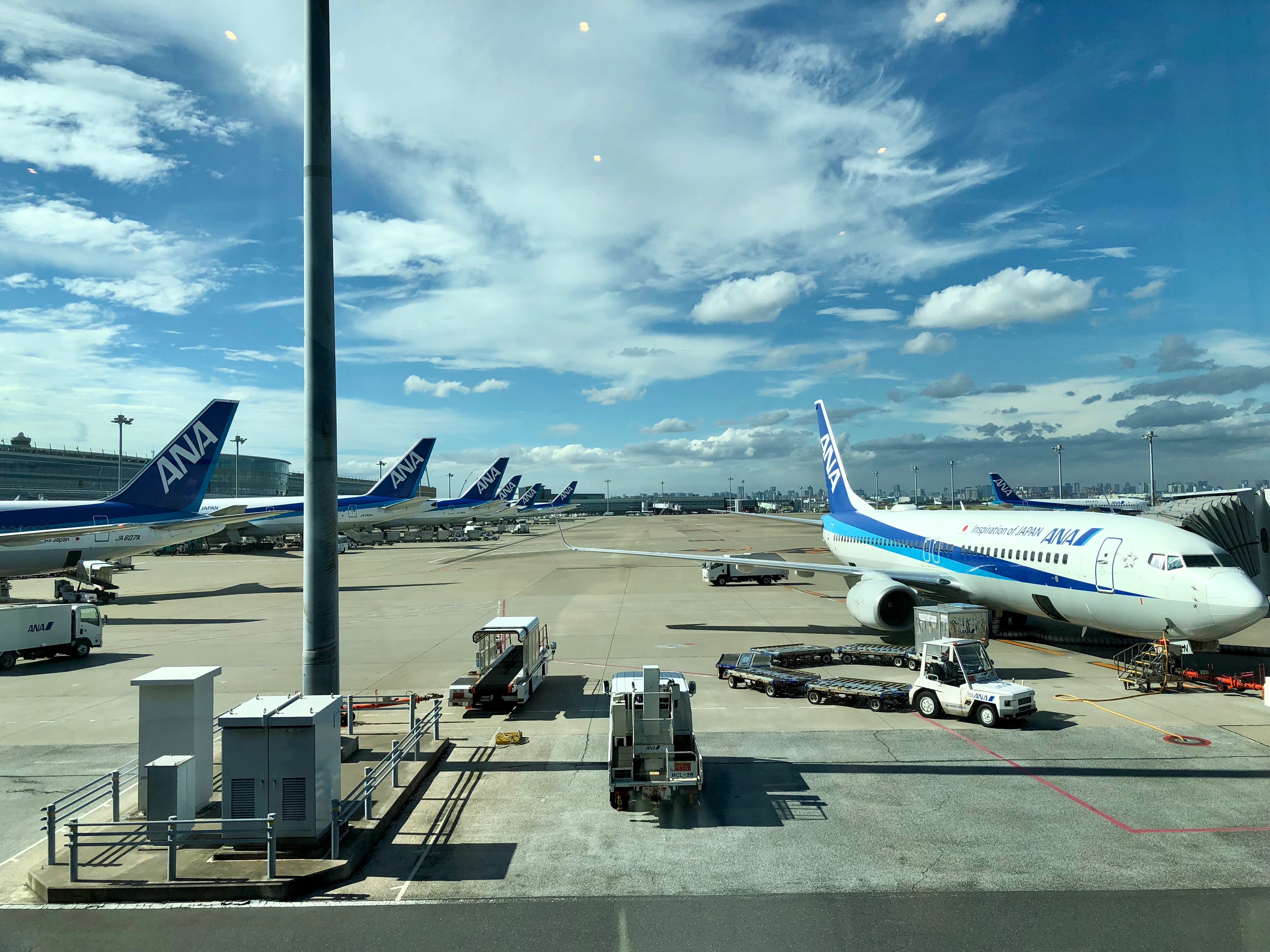 ANA planes Haneda Airport