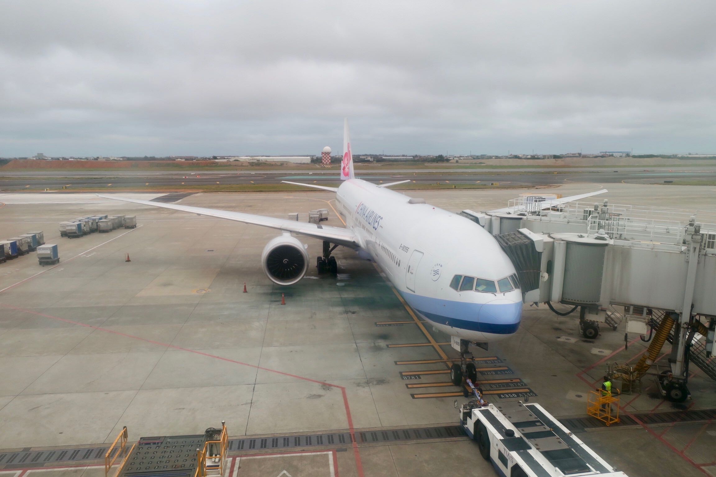 China Airlines plane on tarmac
