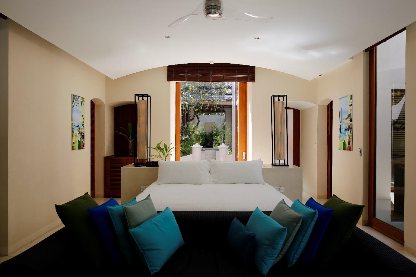 Conrad Rangali Maldives Beach Suite bedroom 1
