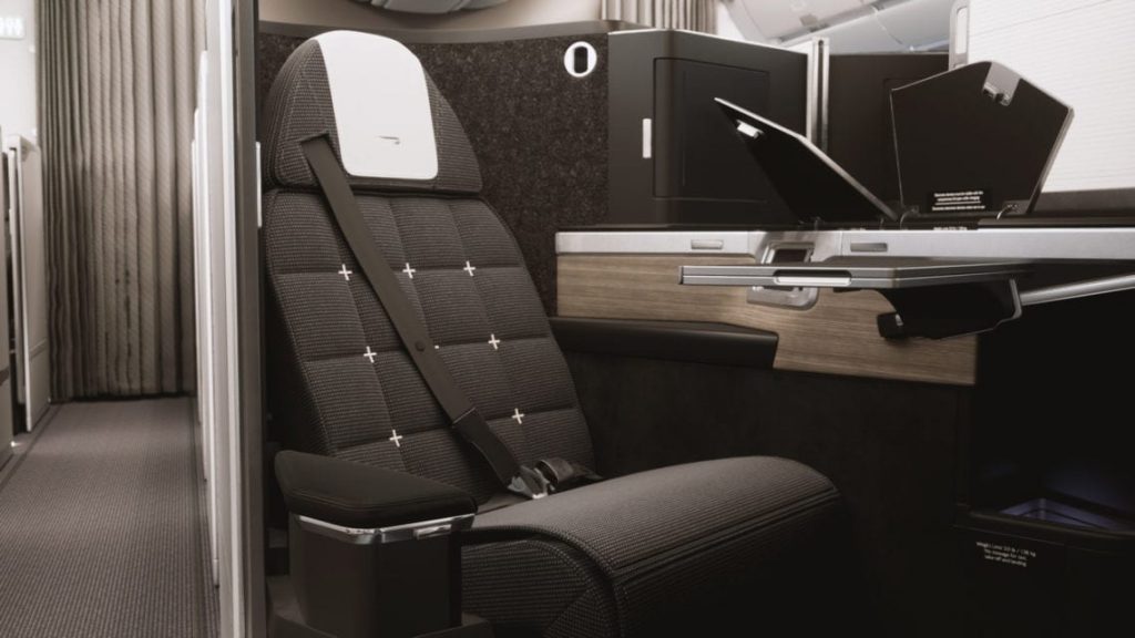 New British Airways Business Class product on the Airbus A350