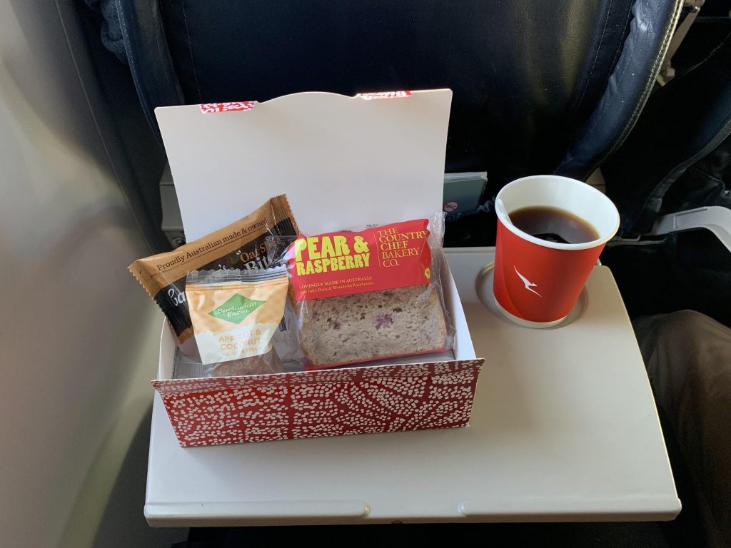 QantasLink Dash 8-Q400 onboard food