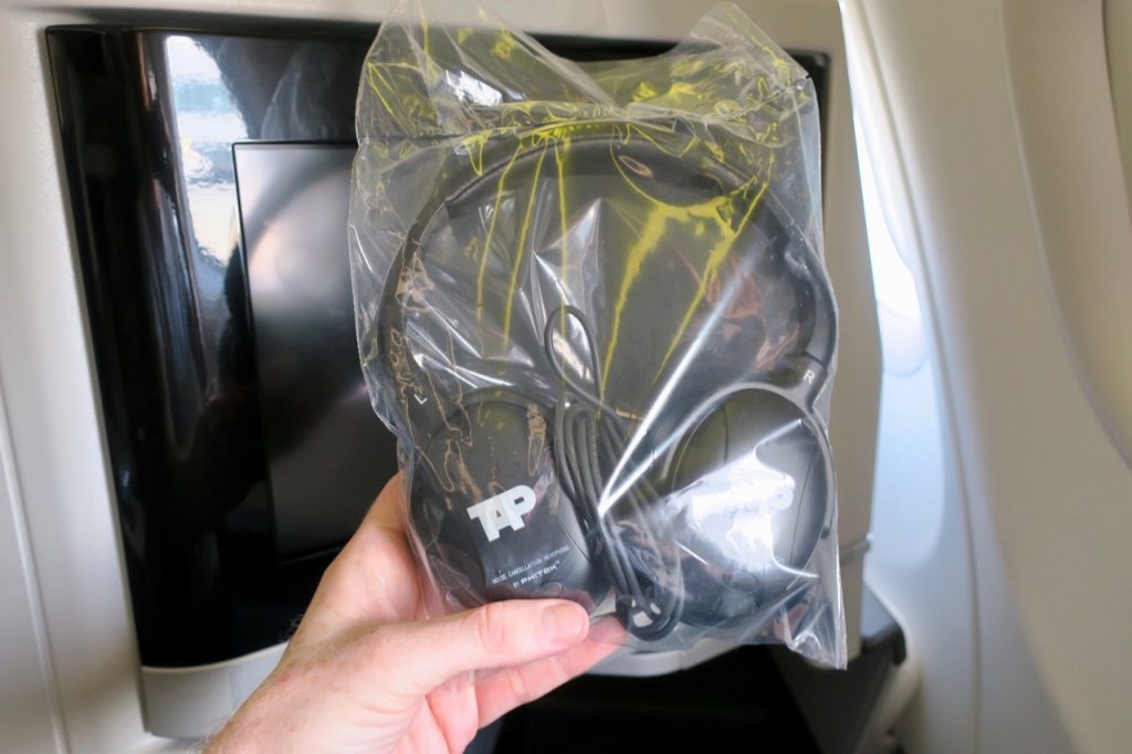 TAP Portugal A330neo Business Class headphones