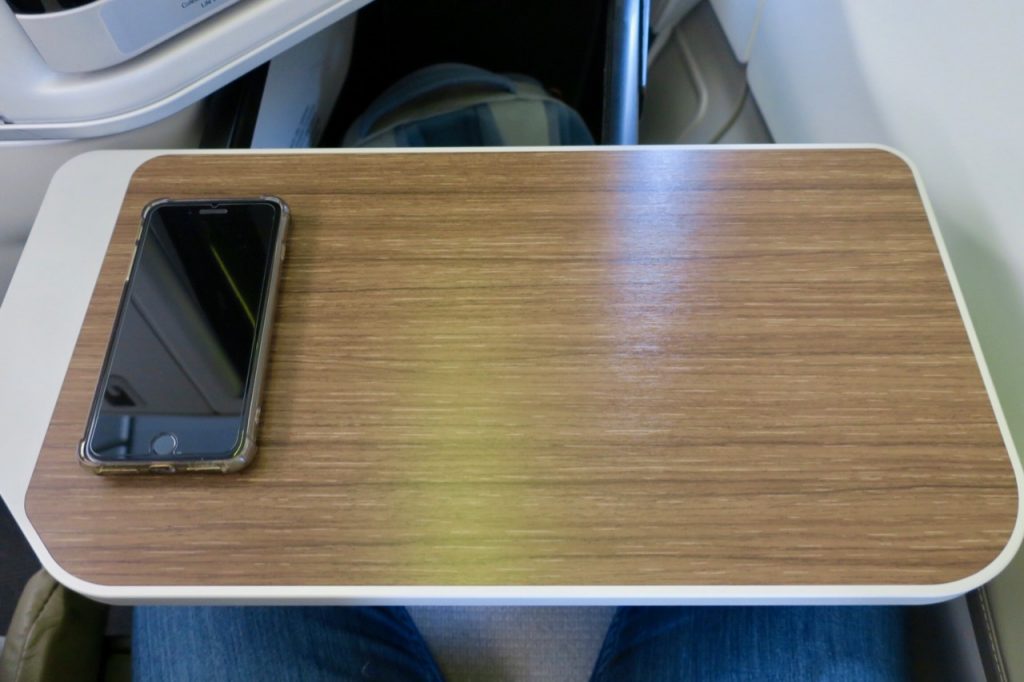 TAP Portugal A330neo Business Class table