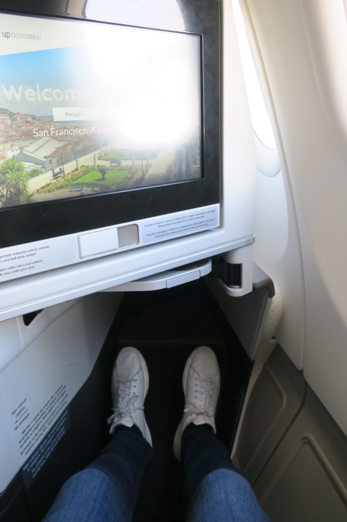 TAP Portugal A330neo Business Class legroom