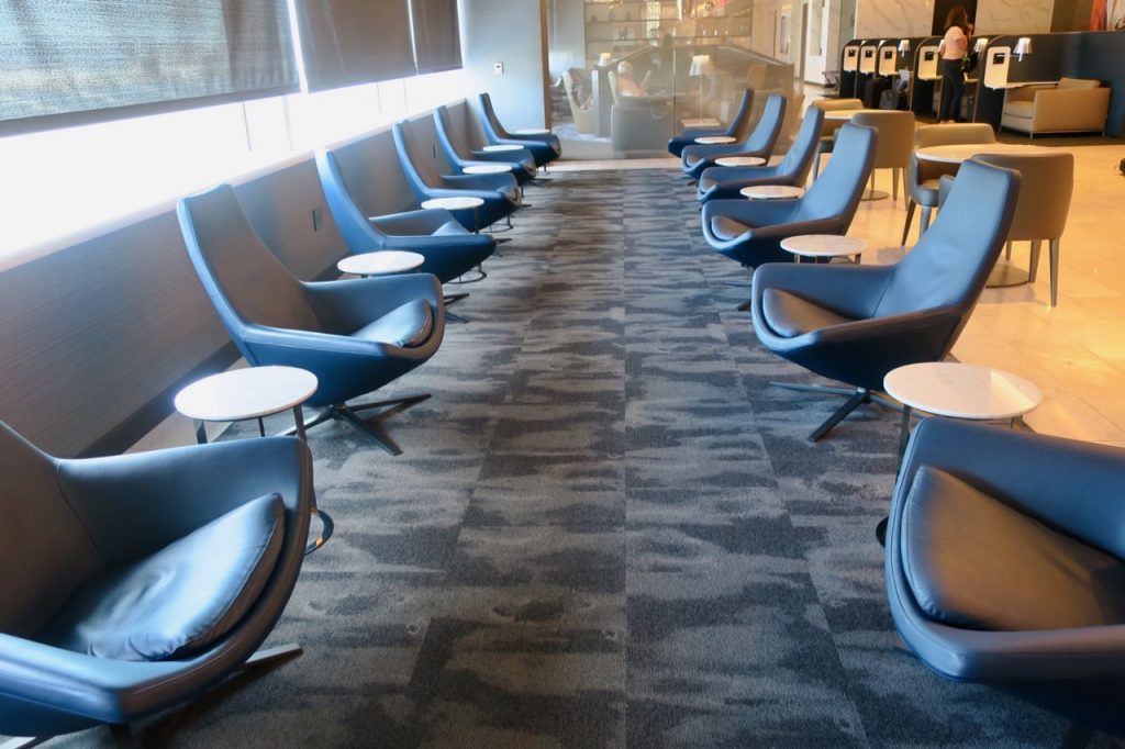 United Polaris Lounge SFO seating