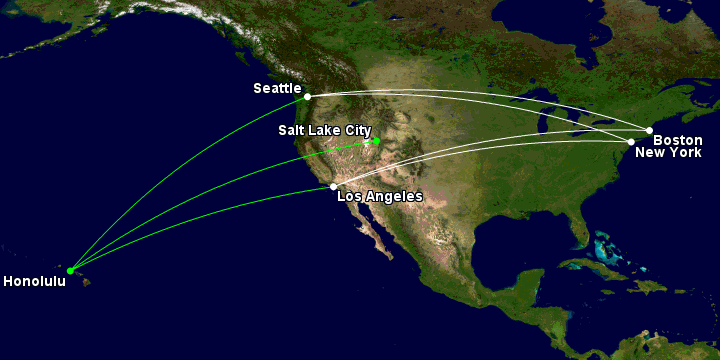 Delta long domestic flight examples