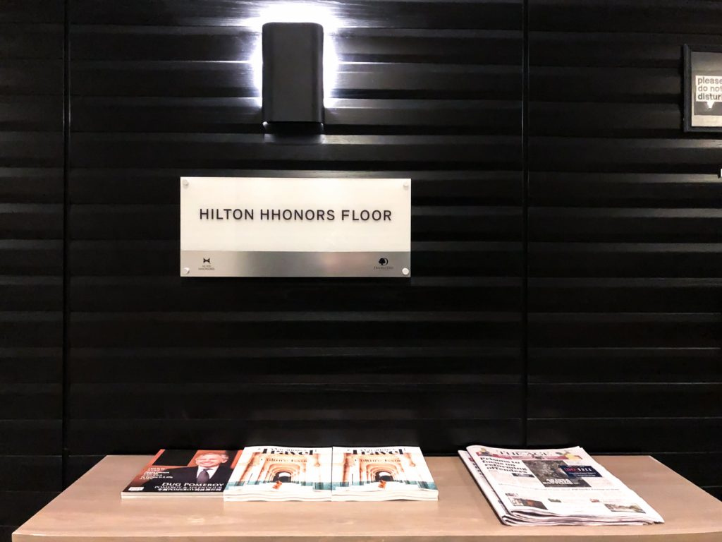 DoubleTree Hilton Melbourne Hitlon HHonors Floor