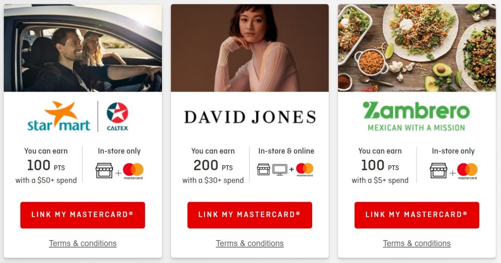Earning Qantas Points - Qantas shopping card