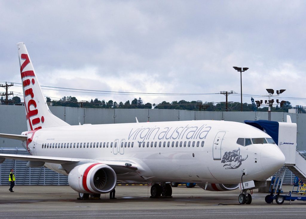 Virgin Australia 737 on tarmac