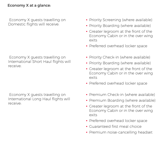 Virgin Australia Economy X