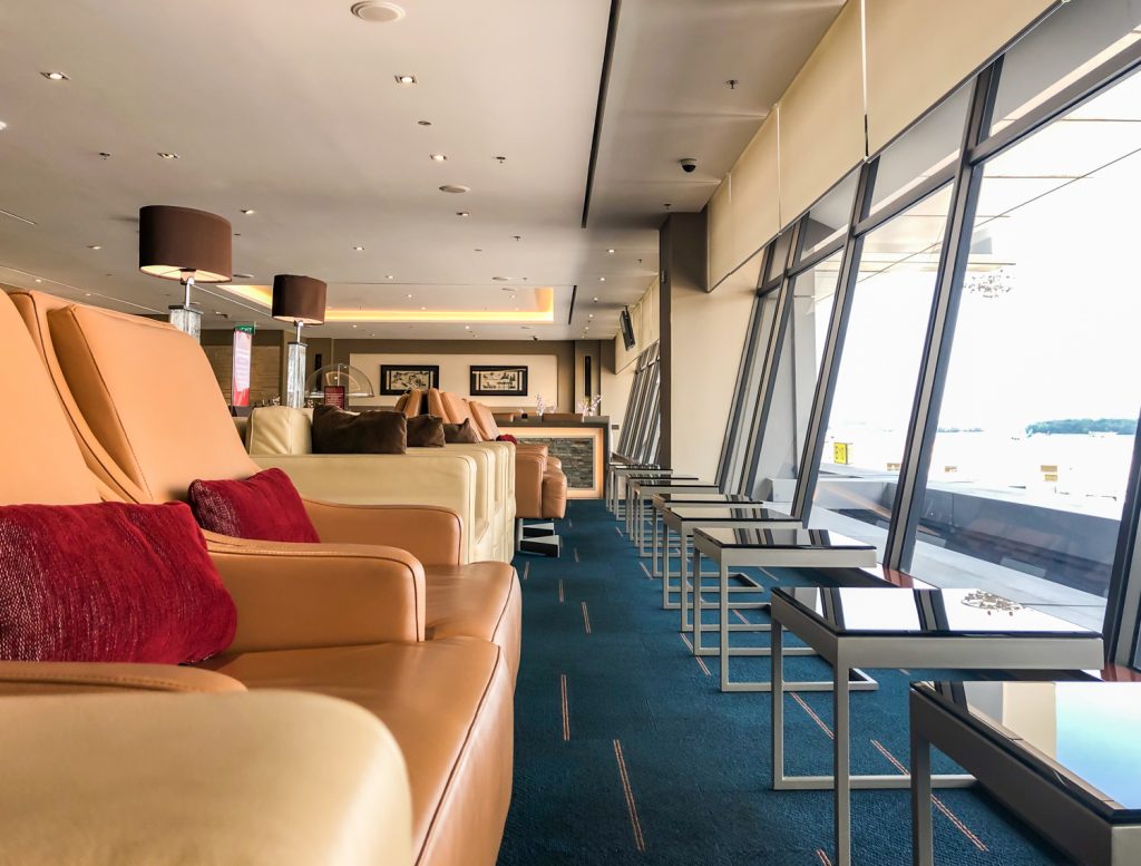 Emirates Lounge Singapore seating
