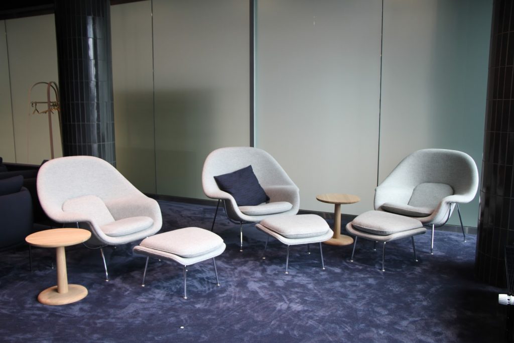 Finnair Platinum Wing Helsinki chairs