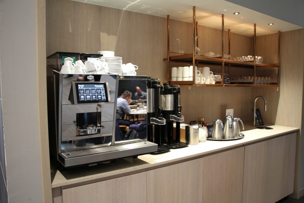 Finnair Platinum Wing Helsinki coffee machine