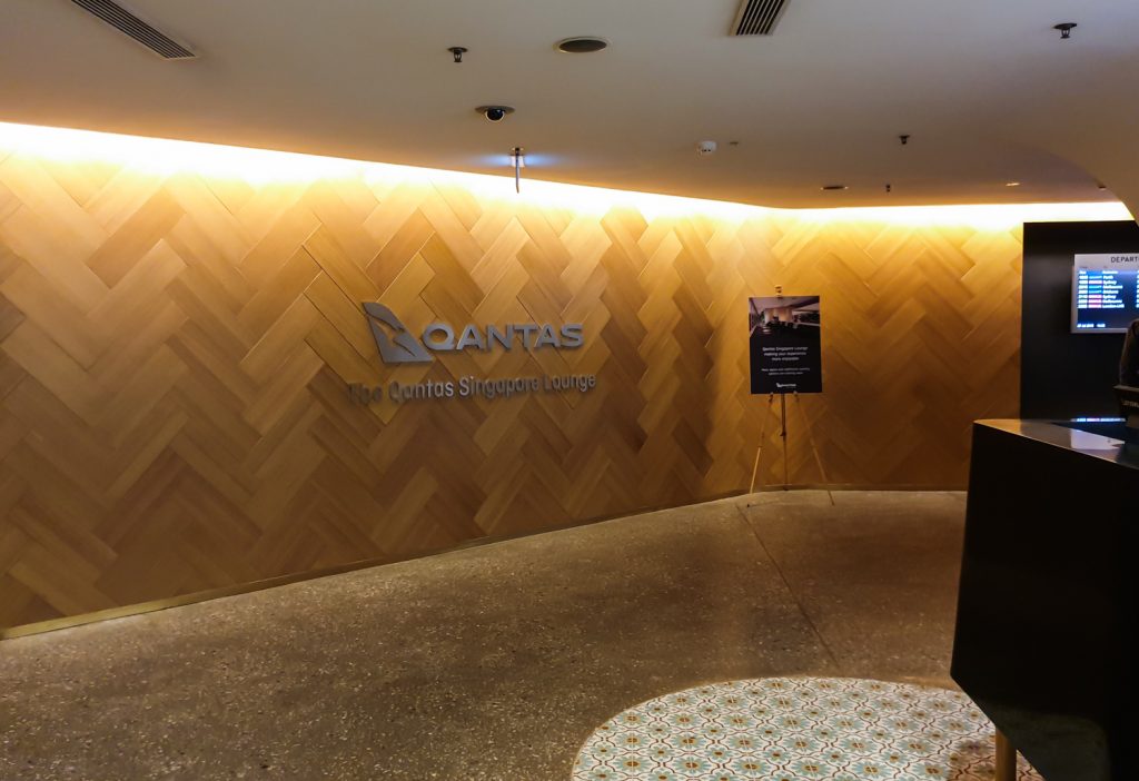 Qantas Singapore Lounge layout
