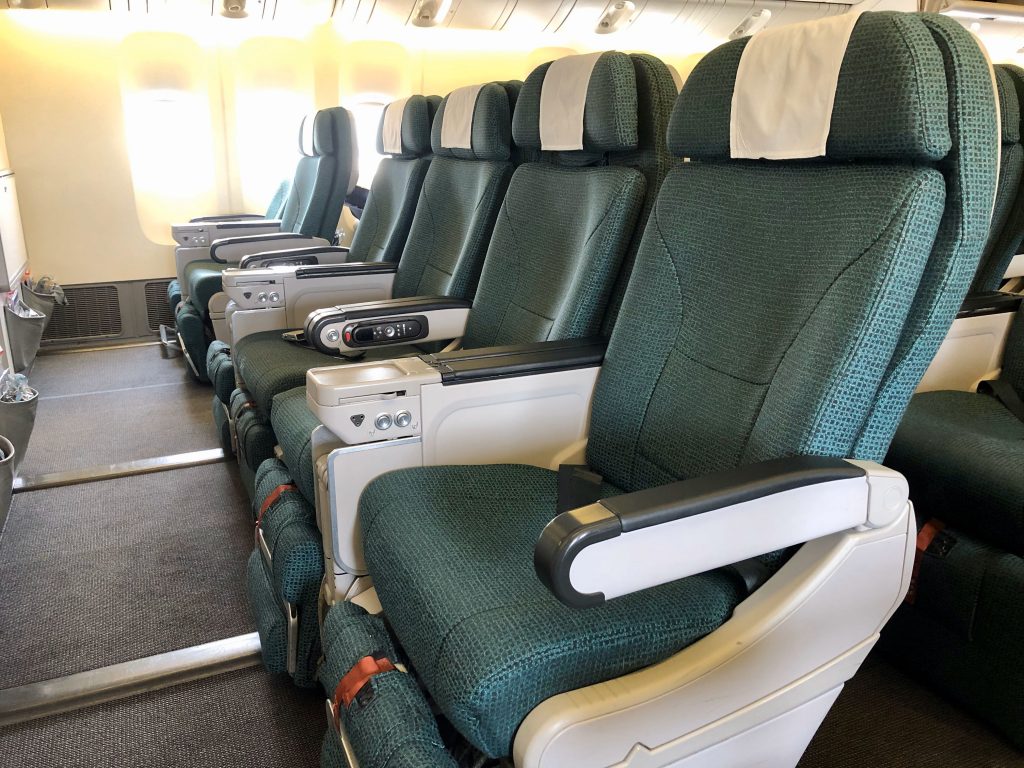 Cathay Pacific 777-300ER Premium Economy Class seat