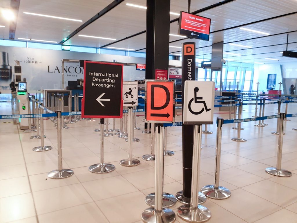 Melbourne airport immigration area