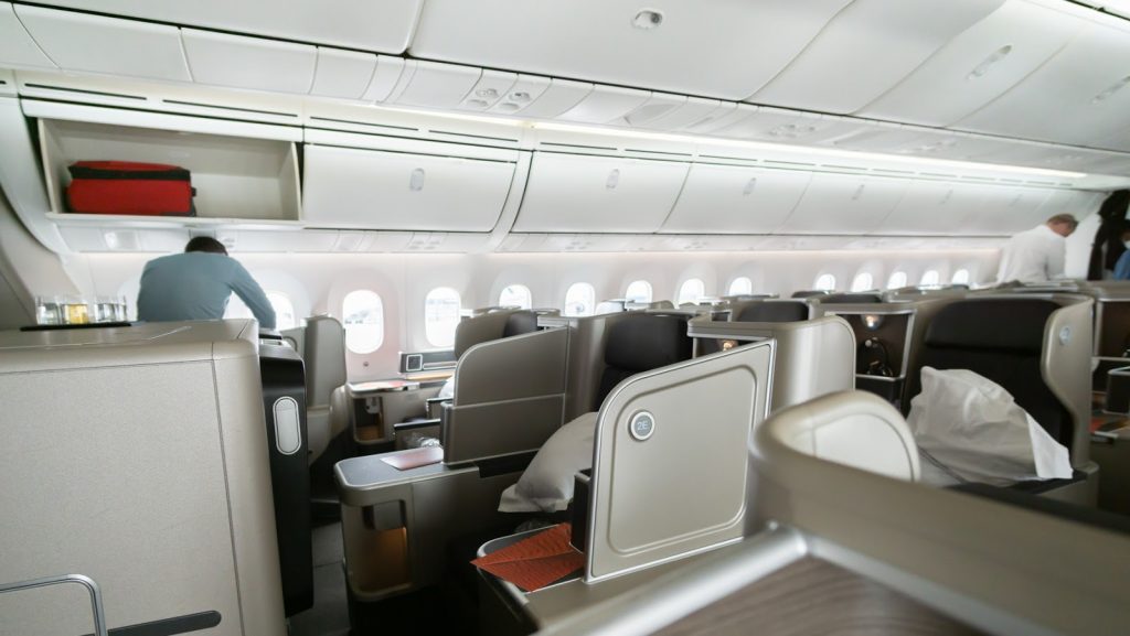 QF9 Qantas 787 Business Class seats