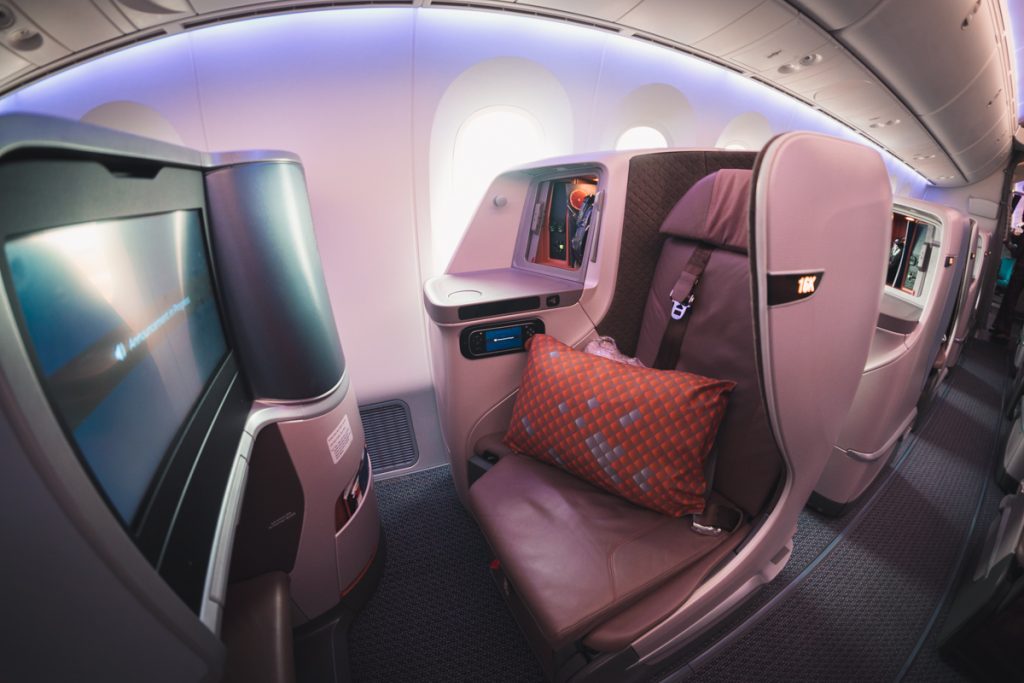 Singapore Airlines 787-10 Business Class window seat