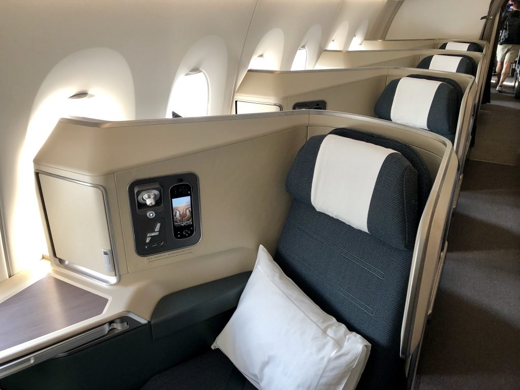 Cathay Pacific A350 Business Class cabin