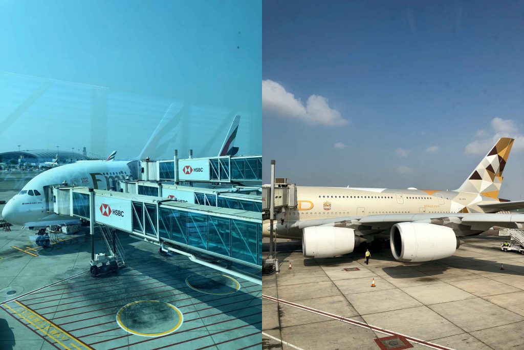 Emirates vs Etihad A380 First Class boarding