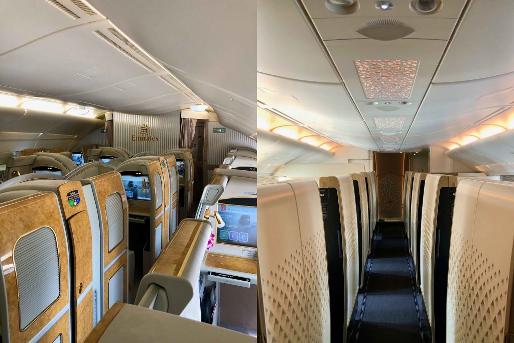 Emirates vs Etihad A380 First Class cabin