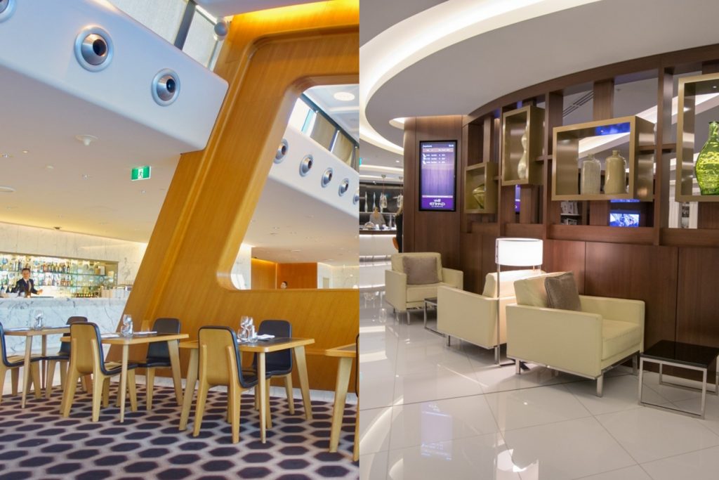 Emirates vs Etihad First Class lounge options in Sydney