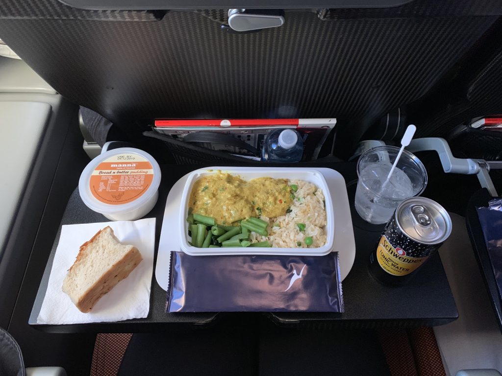 Qantas A380 Economy food