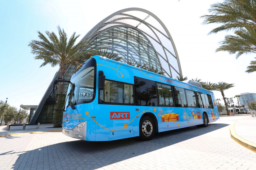 Anaheim Resort Transportation bus