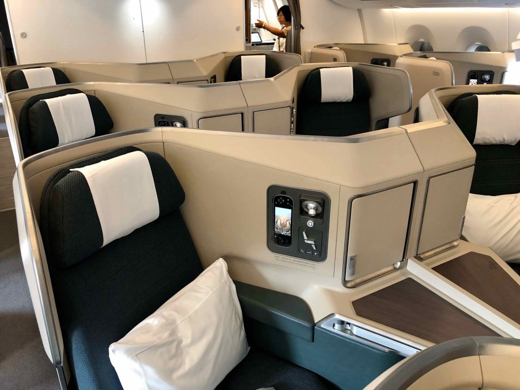 Cathay Pacific Business Class seat