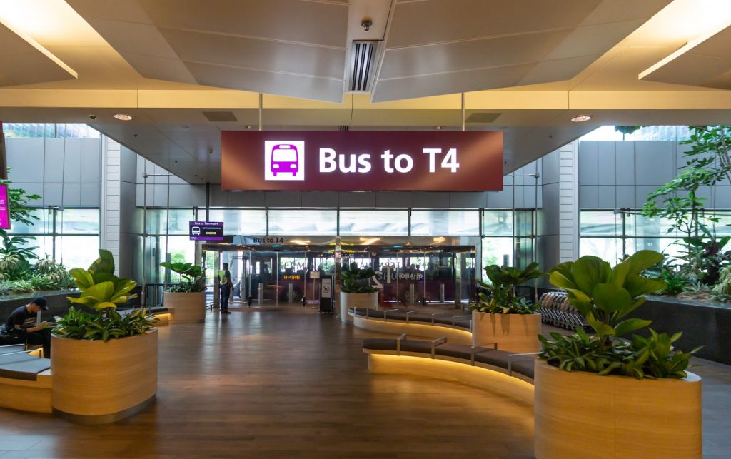 Changi Airport - Landside transit bus