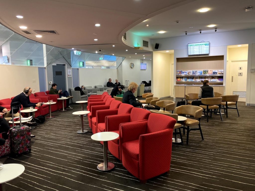 Qantas Club Hobart seating