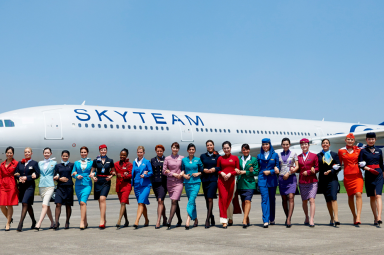 SkyTeam alliance cabin crew members