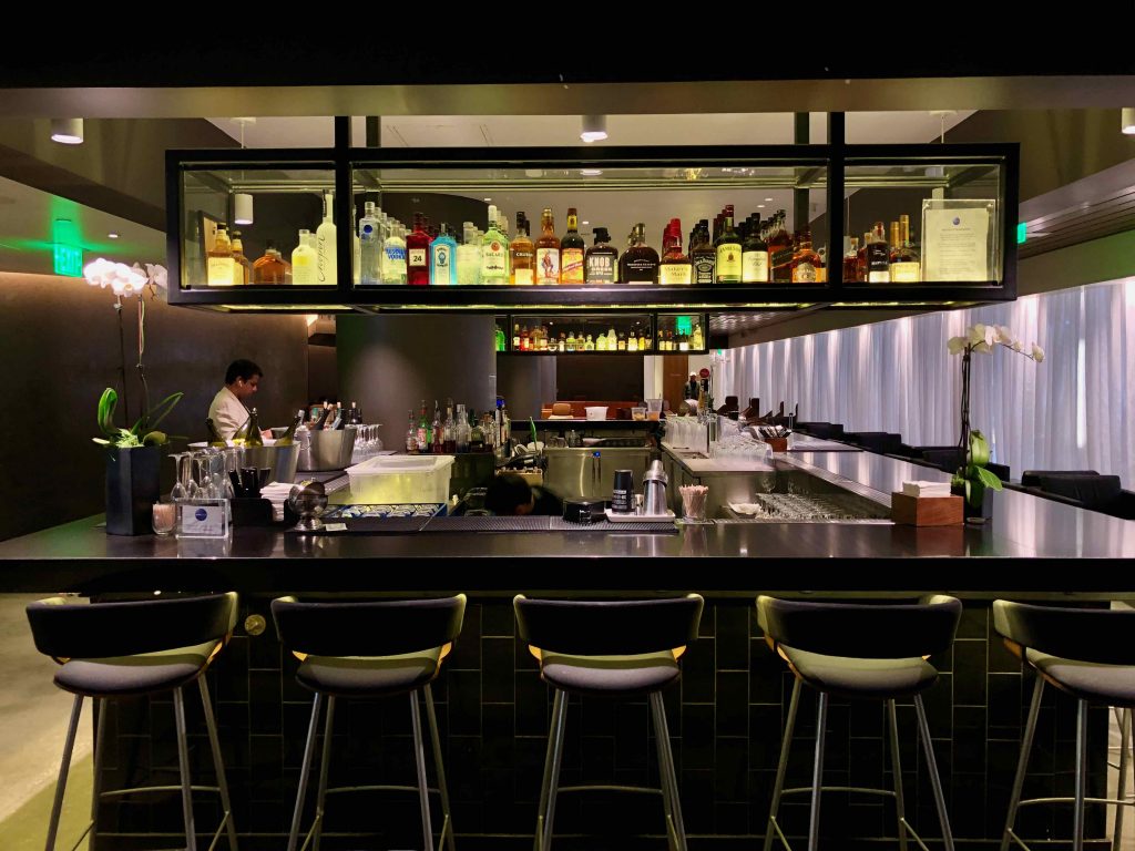 Qantas International Business Lounge LAX bar